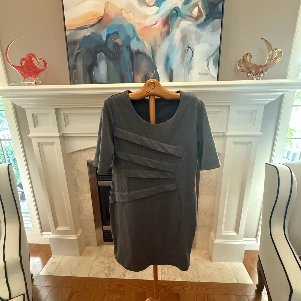 Suzy Shier Grey Short Sleeve Dress Size XL